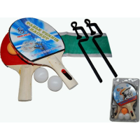 Набор для настольного тенниса (2 ракетки, 3 шарика, стойки, сетка) Sprinter SH-012